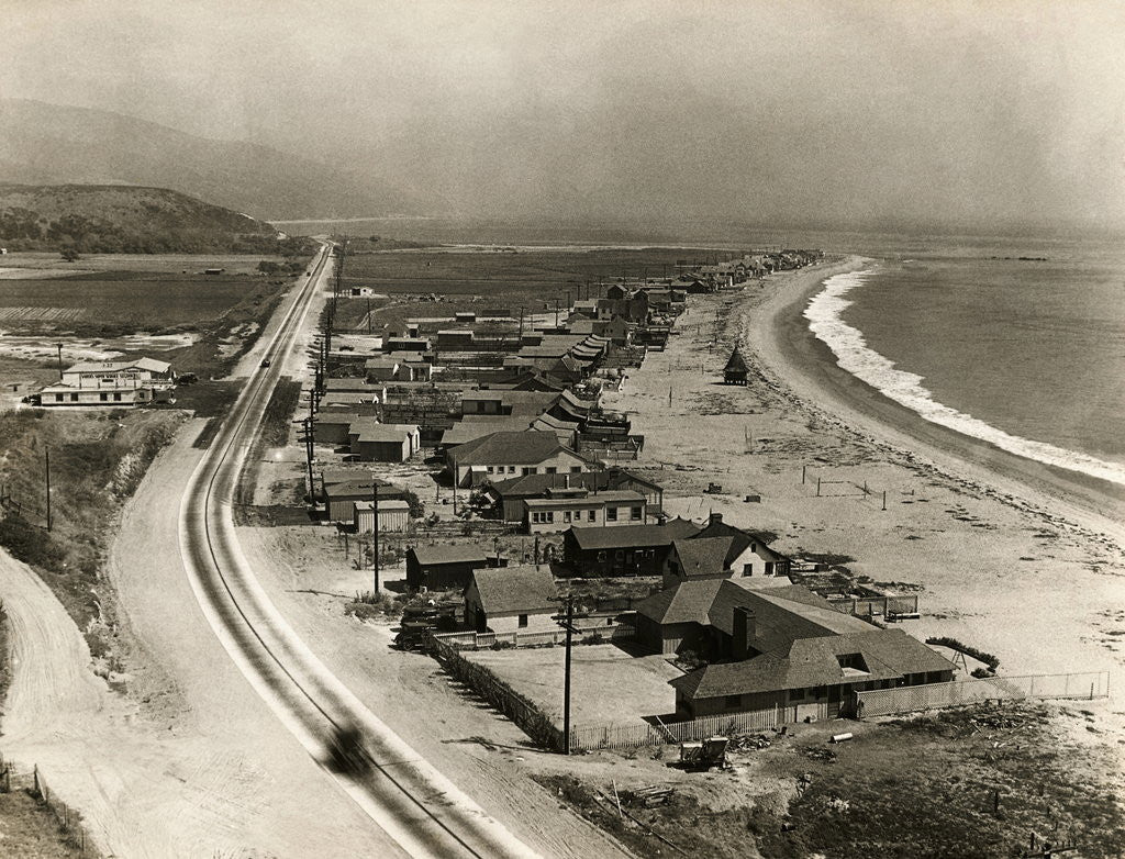 Detail of General Vew of Malibu Beach by Anonymous