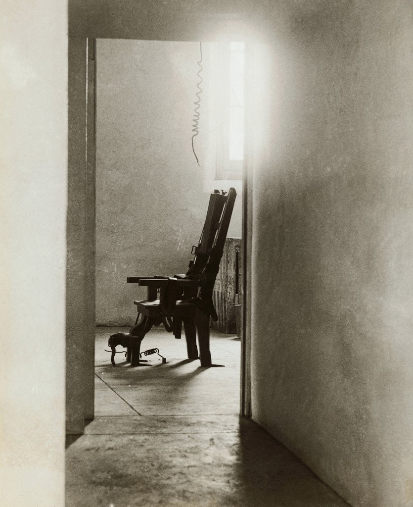 Detail of Electric Chair at Sing Sing Prison by Anonymous