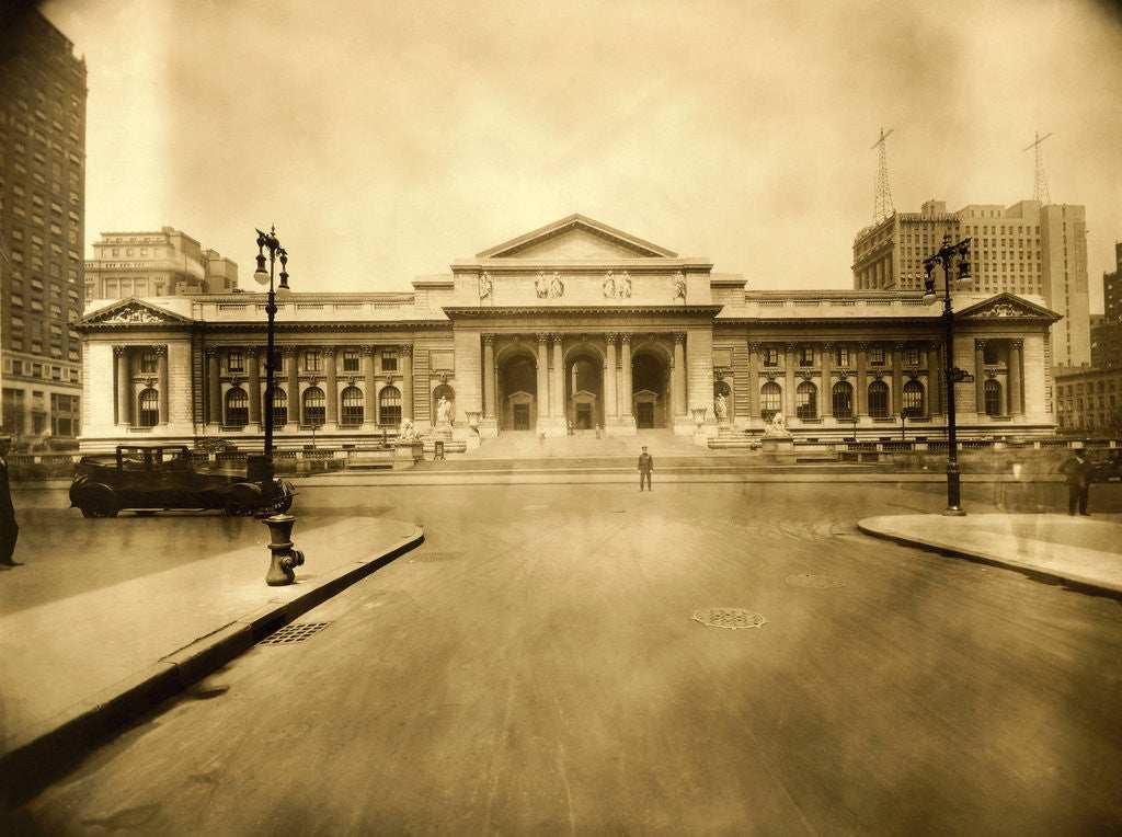 Detail of The New York Public Libary by Anonymous
