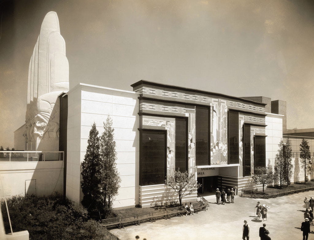 Detail of Hall of Science at Chicago World's Fair by Anonymous