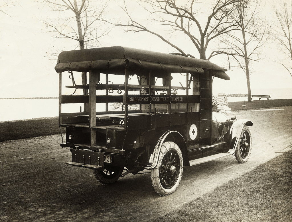 Detail of View of Early Model Ambulance by Anonymous