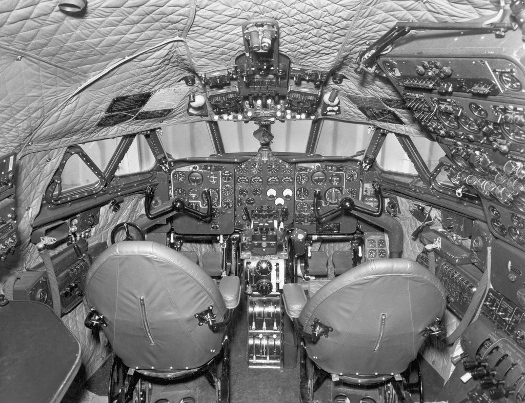 Detail of Cockpit of Comet 3 Aircraft by Anonymous