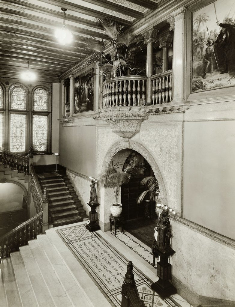 Detail of Engraving in the Ponce de Leon Hotel by Anonymous