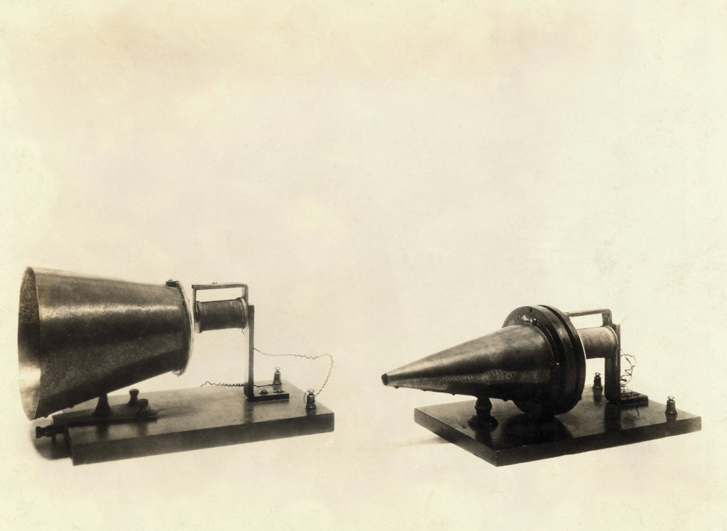 Detail of Alexander Graham Bell's Telephone Transmitter and Receiver by Anonymous