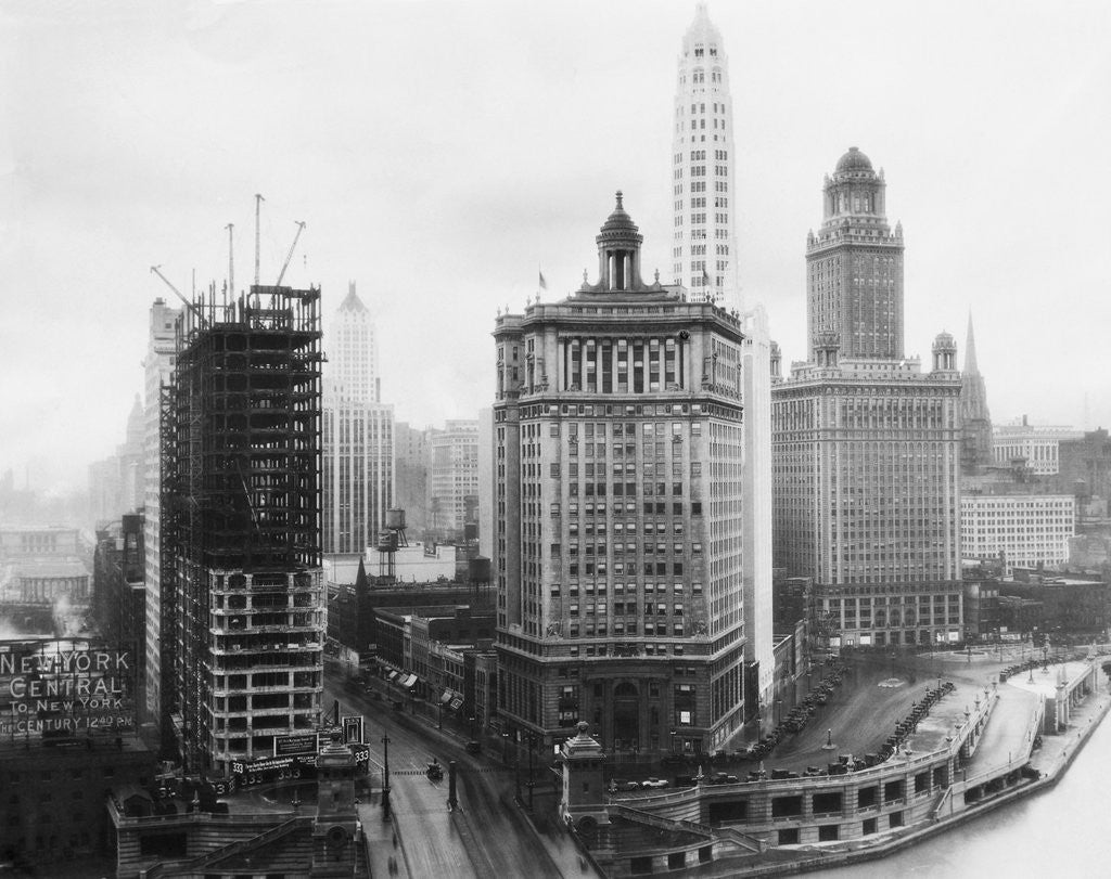 Detail of View of Chicago's New Skyline by Anonymous