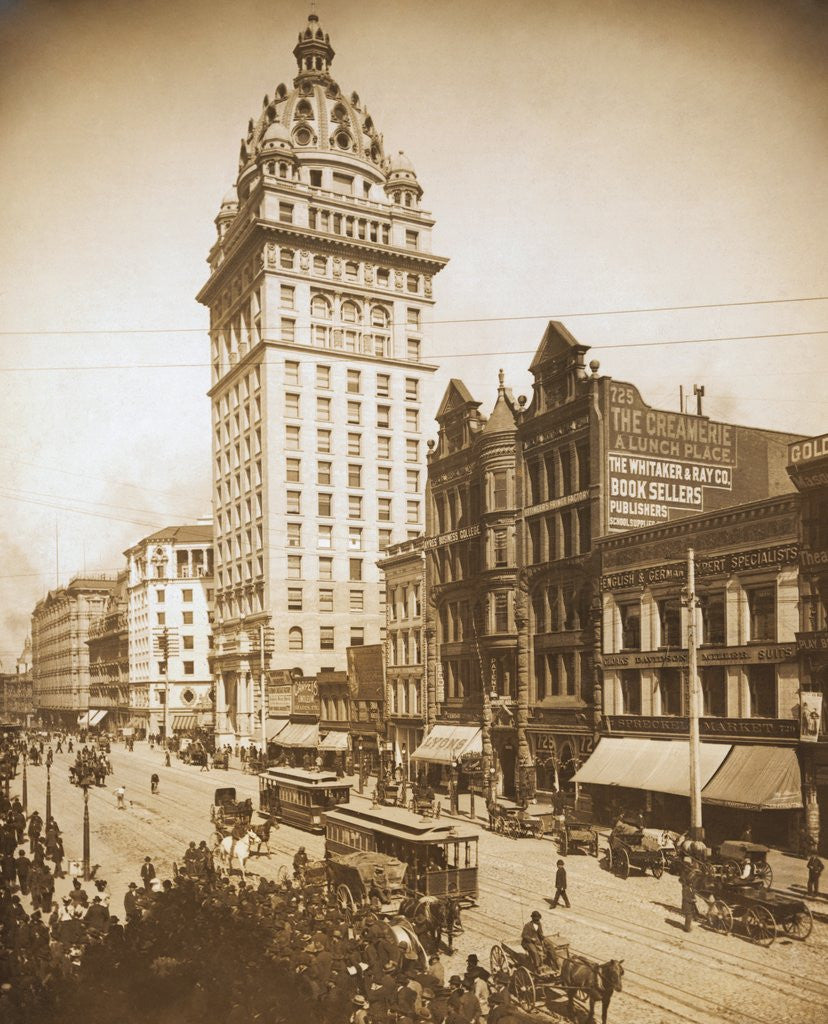 Detail of San Francisco Before Great Fire of 1907 by Anonymous
