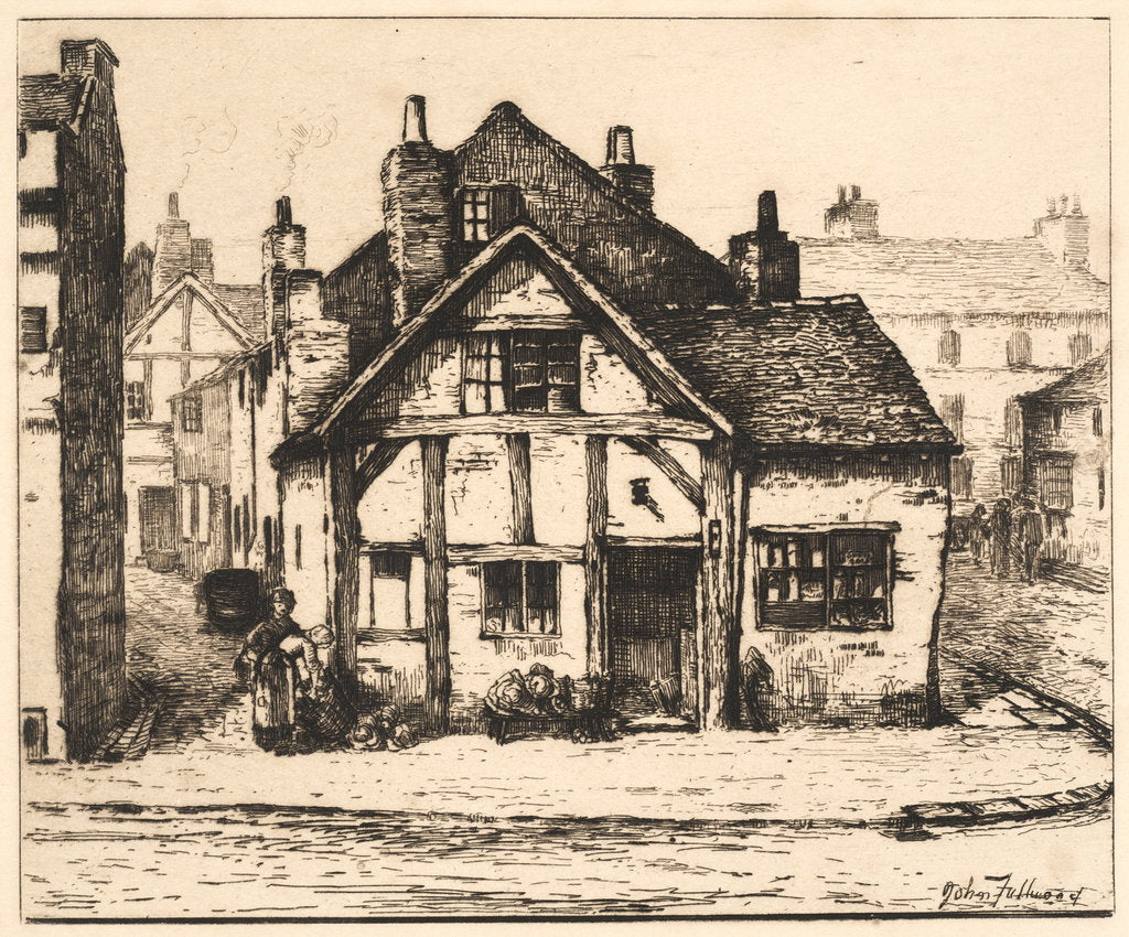 Detail of Old House, Salop Street, Wolverhampton by John Fullwood