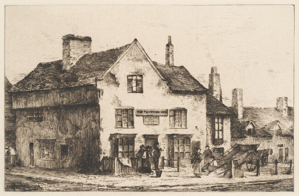 Detail of The Fountain Inn, New Street, Wolverhampton by John Fullwood