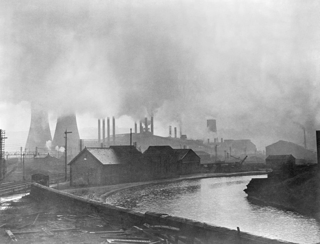 Detail of Industrial Smog Polluting Sheffield by Anonymous