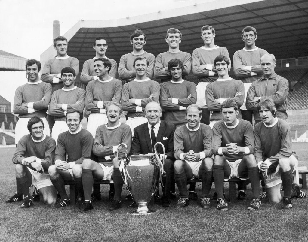 Detail of Manchester United European Cup winning team by Staff