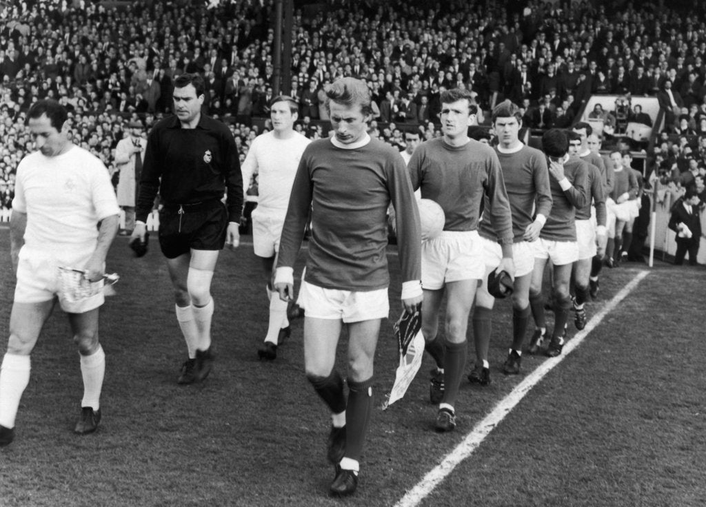 Detail of Real Madrid and Manchester United take to the field by Staff