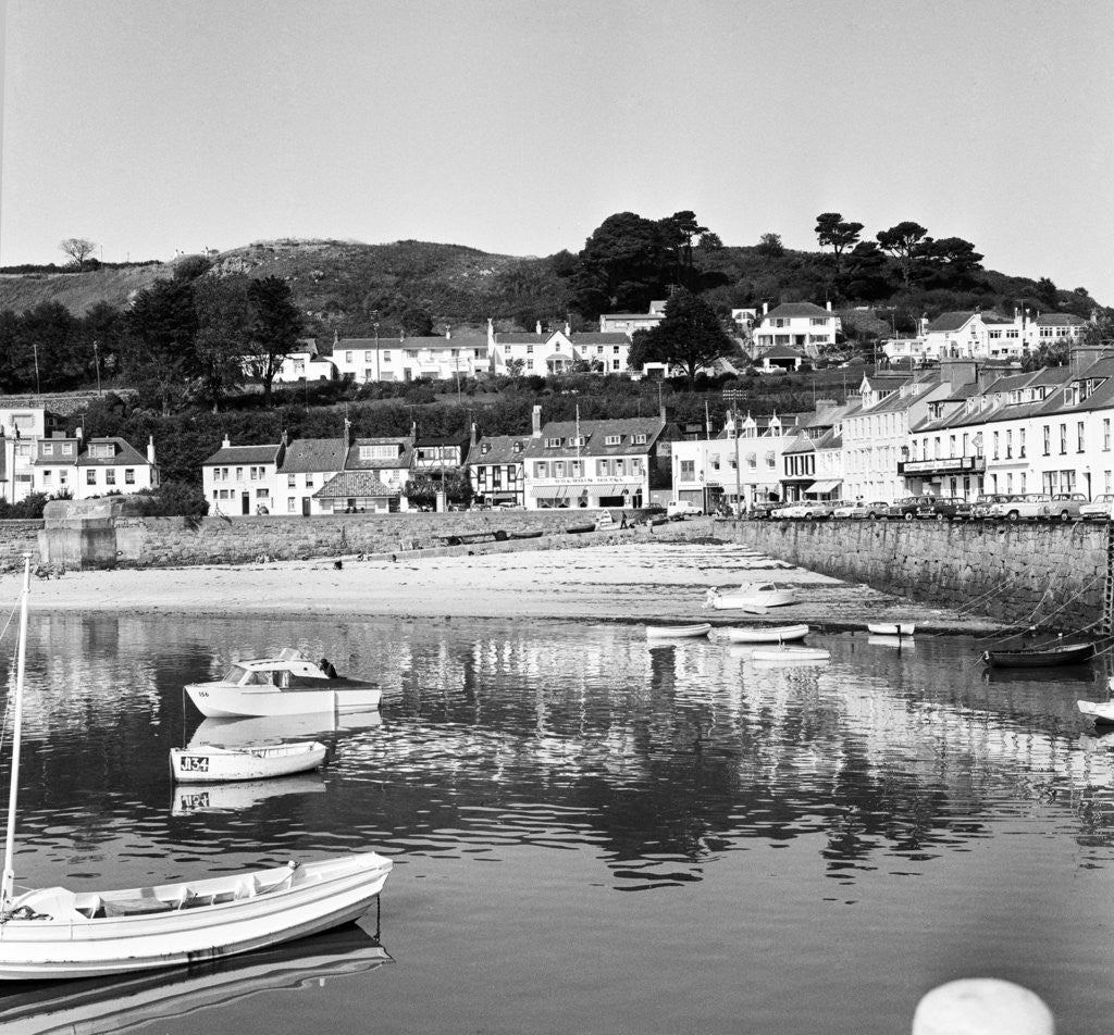 Detail of Gorey Harbour on the island of Jersey by Anonymous