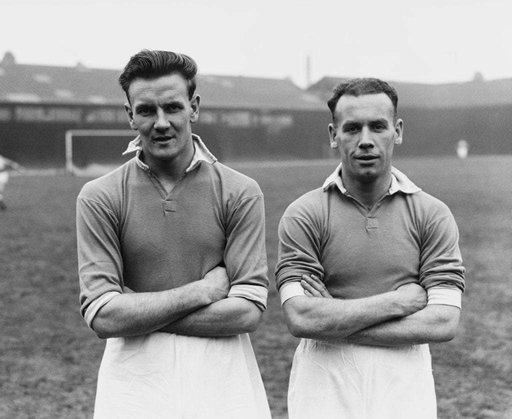 Detail of Don Revie poses with Alex Scott by JONES