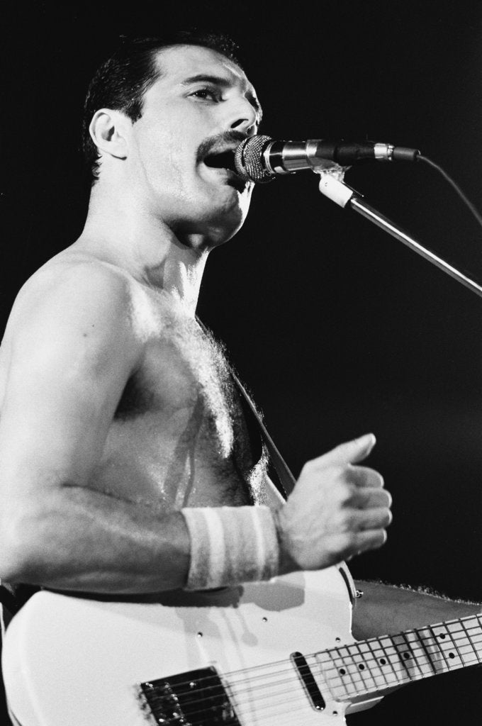 Detail of Queen at Wembley Arena by Anonymous