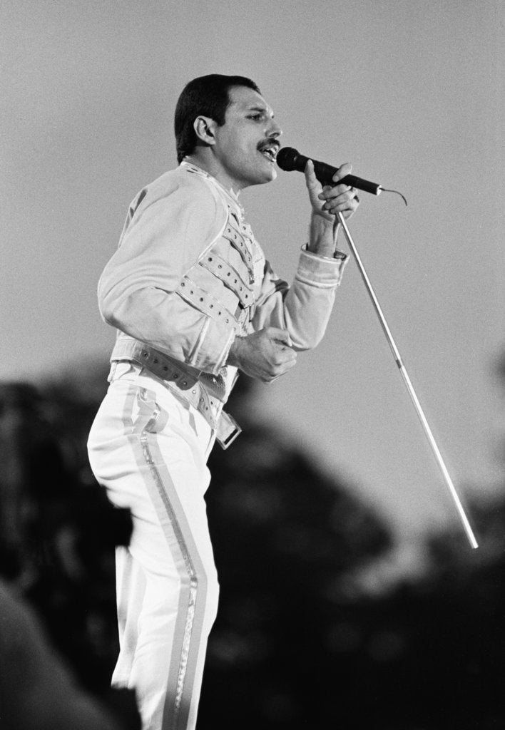 Detail of Queen at Knebworth pop festival by Ide/Bennett