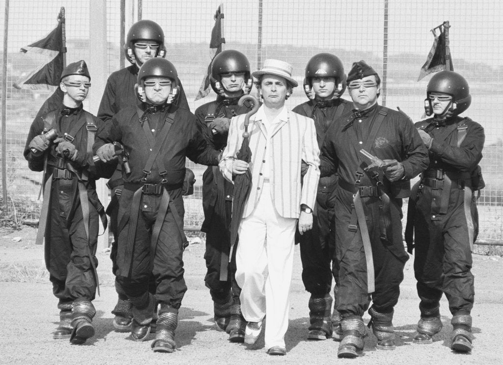 Detail of Sylvester McCoy as Doctor Who by Anonymous