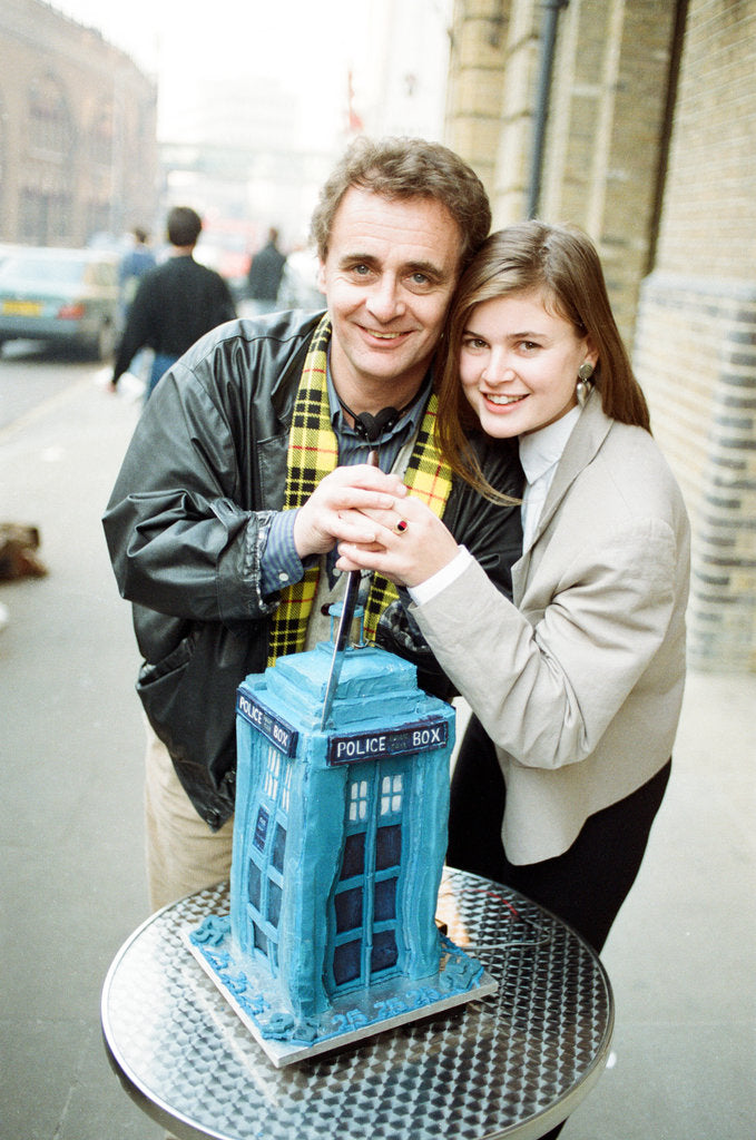 Detail of Dr Who, Sylvester McCoy, with his assistant Ace alias Sophie Aldred by Anonymous