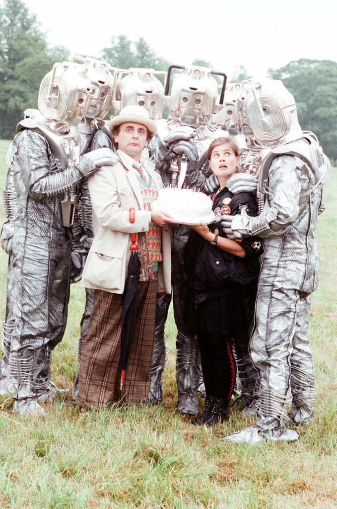 Detail of Sylvester McCoy as the Doctor and Sophie Aldred as Ace by Anonymous