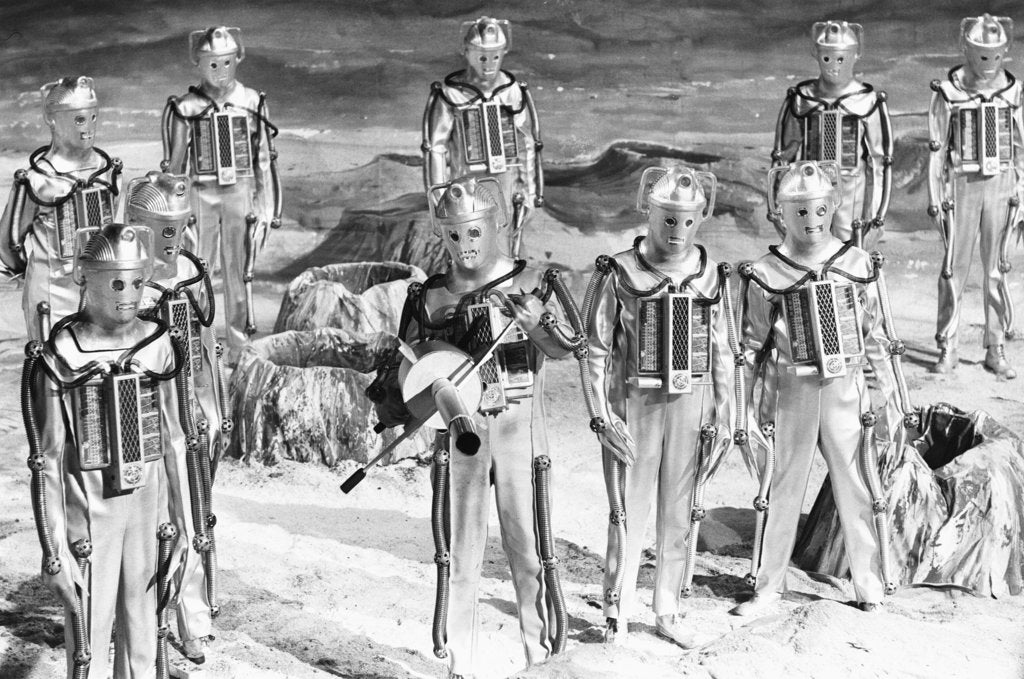 Detail of Filming at the BBC Ealing studios for Dr Who story 'Moonbase' by Anonymous