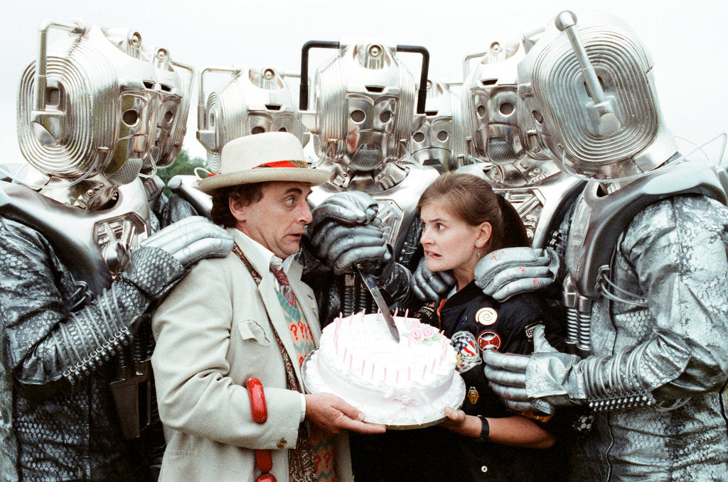 Detail of Sylvester McCoy as the Doctor and Sophie Aldred as Ace by Anonymous