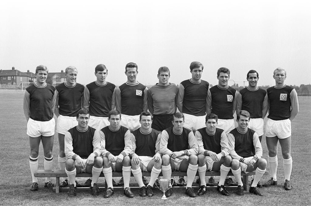 Detail of West Ham FC team line up 1963 by Staff