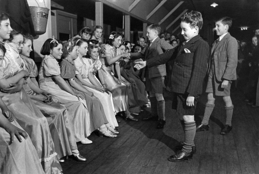 Detail of Getting partners at Balloon Dancing at Children Camp by Staff