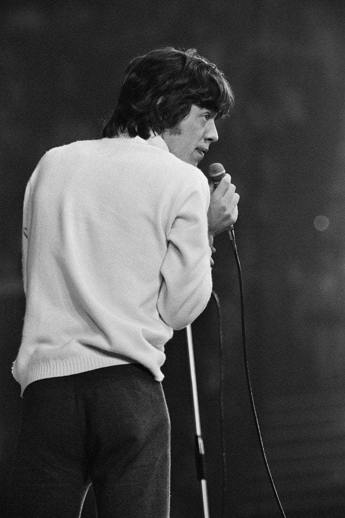 Detail of Mick Jagger at the New Musical Express Poll Winners Concert by Anonymous