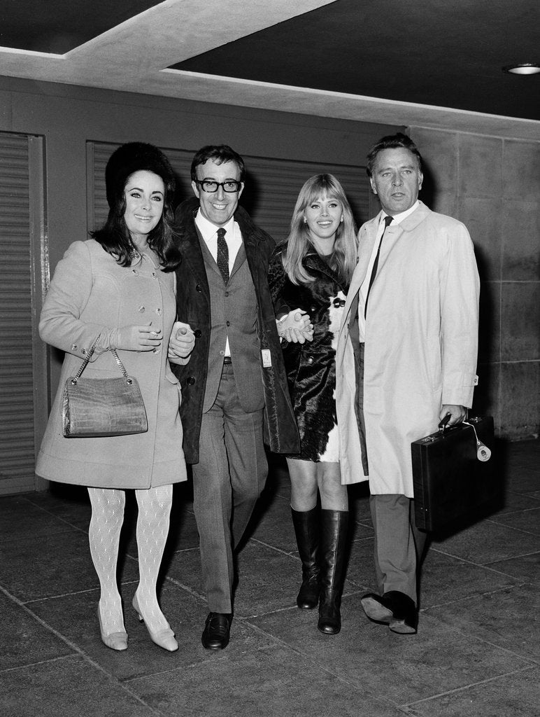 Detail of Elizabeth Taylor, Peter Sellers, Britt Ekland and Richard Burton by Anonymous