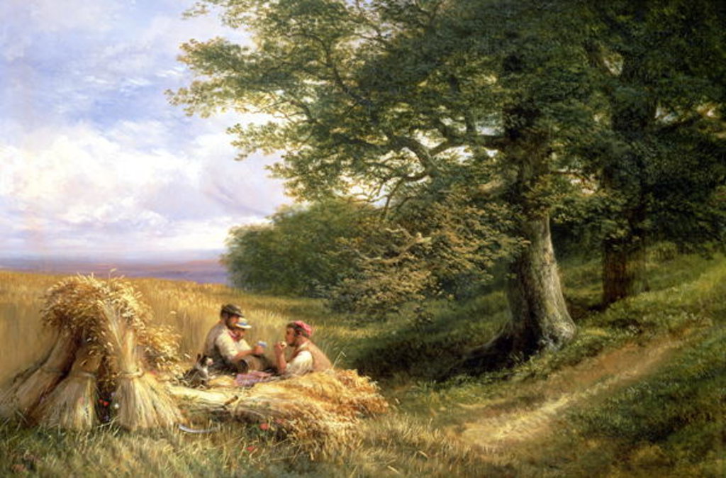 Detail of The Harvesters, 1881 by George Vicat Cole