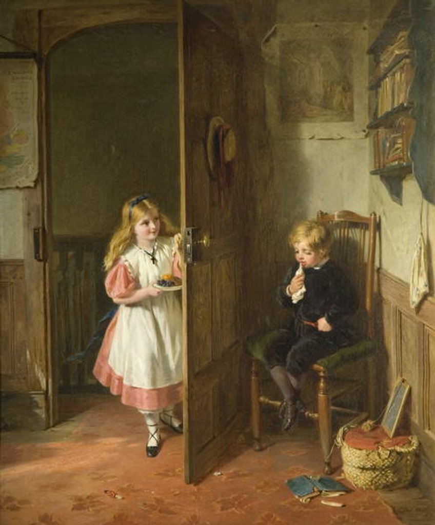 Detail of The Naughty Boy, 1867 by George Bernard O'Neill