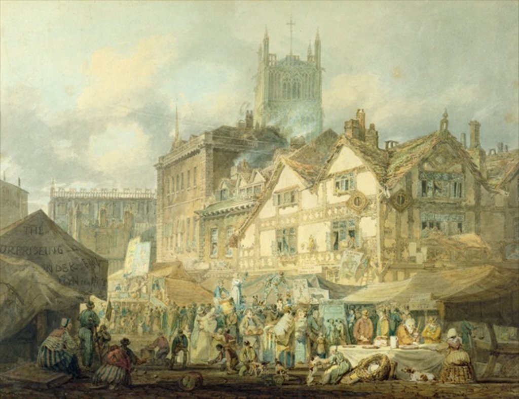 Detail of High Green, Queen Square, Wolverhampton, 1795 by Joseph Mallord William Turner