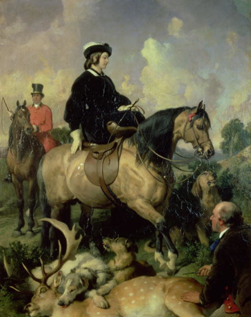 Detail of Queen Victoria in Windsor Home Park, 1865 by Edwin Landseer