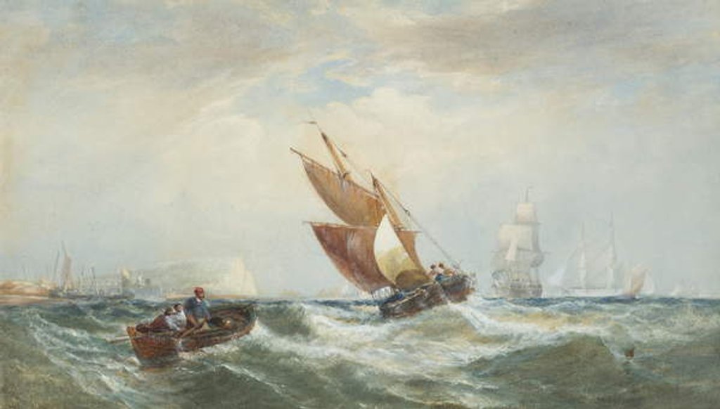 Detail of Beachy Head by Edwin Hayes