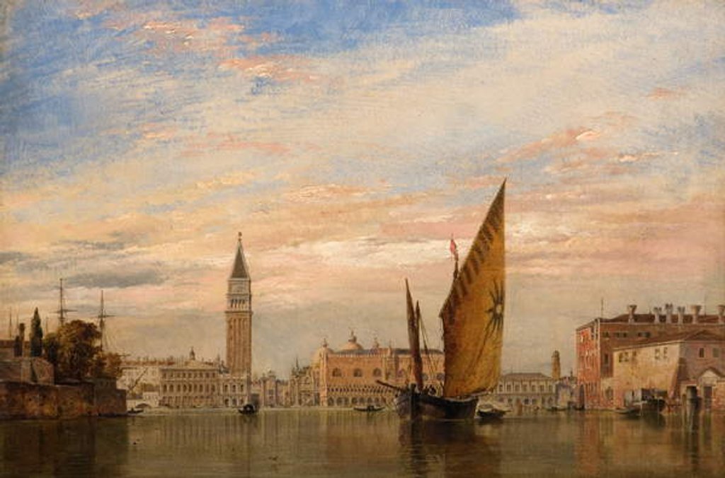 Detail of On the Grand Canal in Venice, 1851 by Edward William Cooke