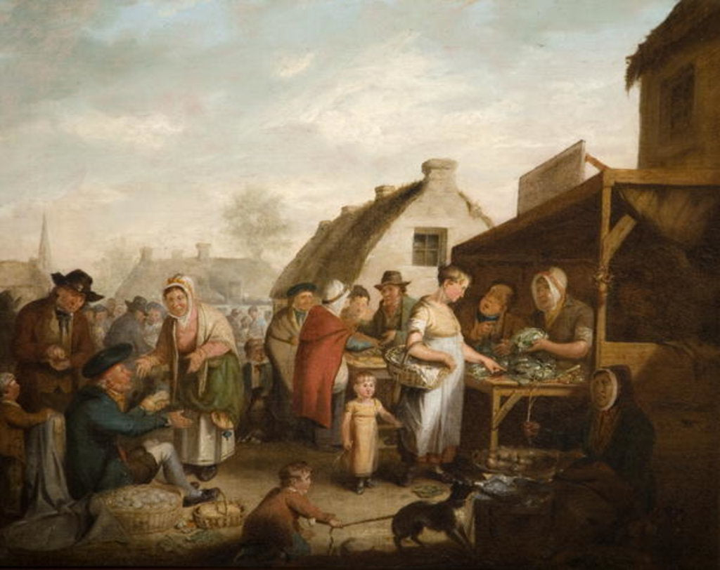 Detail of The Scottish Market Place, 1818 by David Wilkie