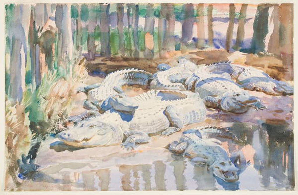 Detail of Muddy Alligators, 1917 by John Singer Sargent