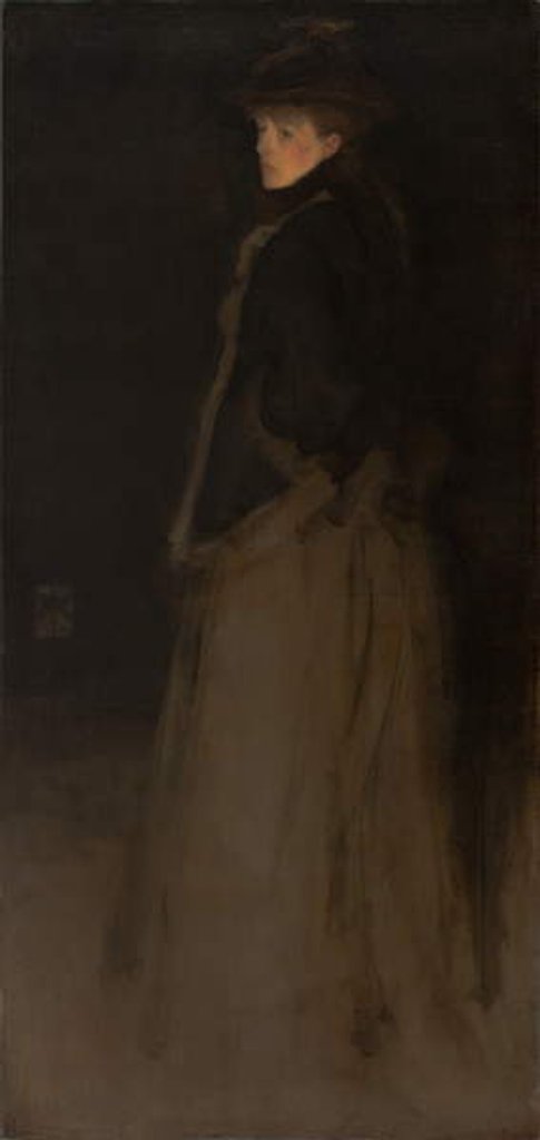 Detail of Arrangement in Black and Brown, the Fur Jacket by James Abbott McNeill Whistler