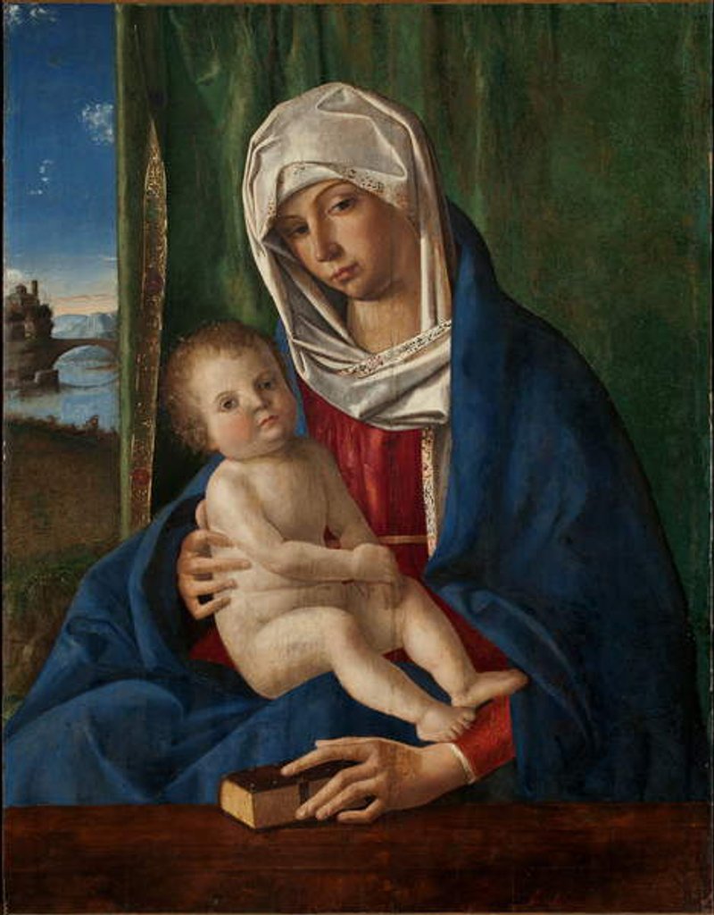 Detail of The Virgin and Child by Giovanni (workshop of) Bellini