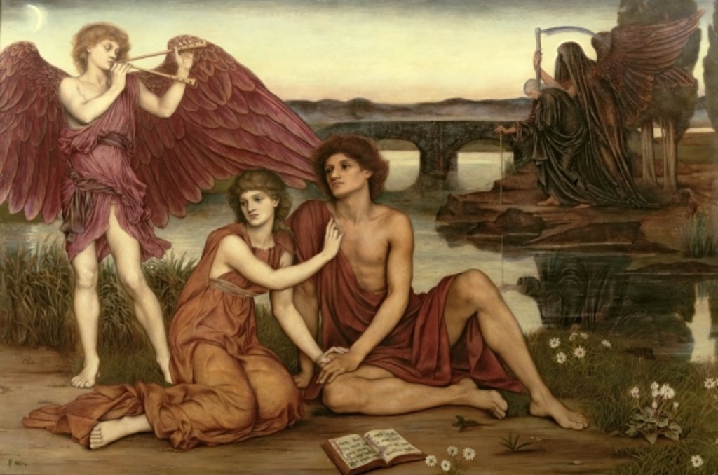 Detail of Love's Passing, 1883-84 by Evelyn De Morgan