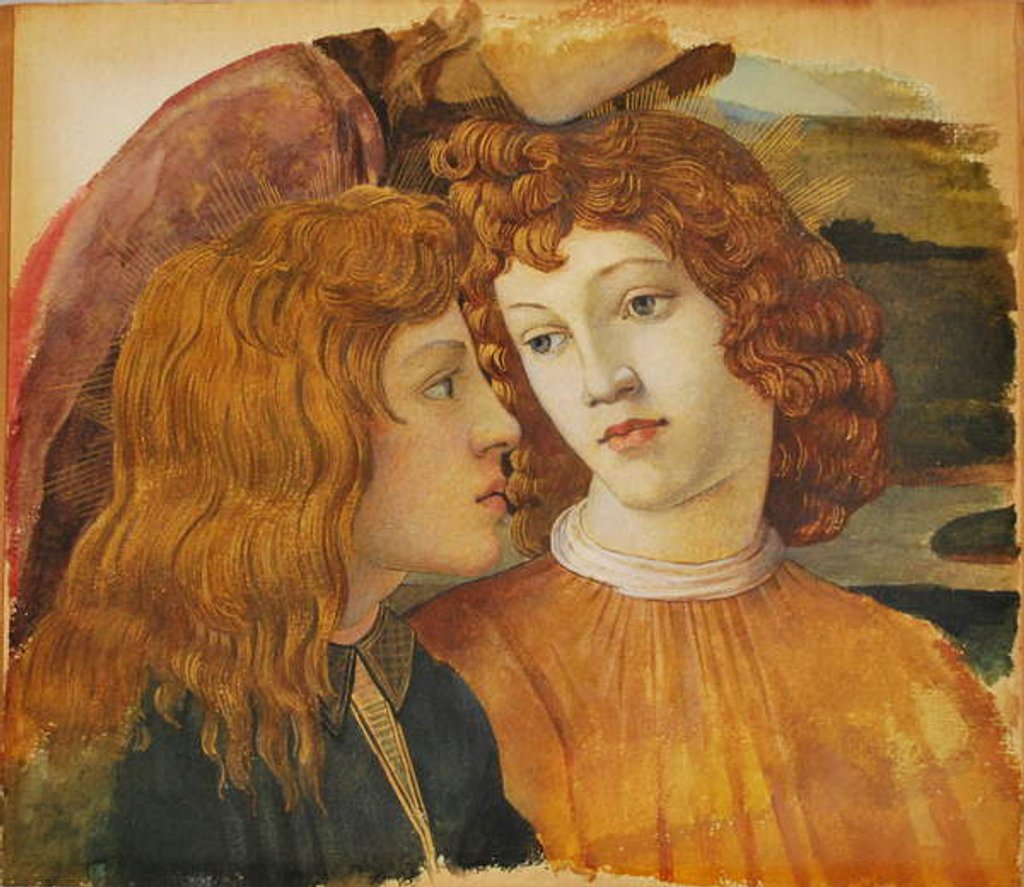 Detail of The Madonna of the Magnificat after Botticelli, 1872-85 by Evelyn De Morgan