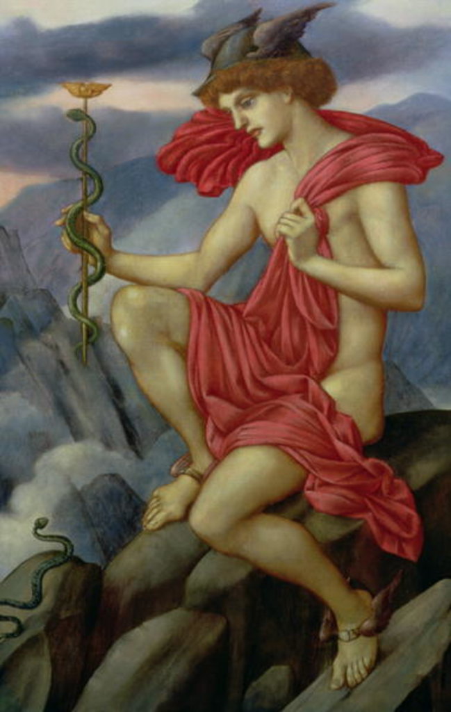 Detail of Mercury by Evelyn De Morgan