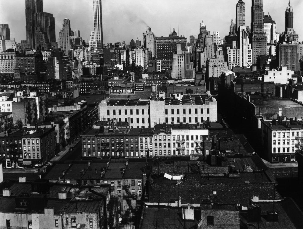 Detail of Midtown Manhattan, 1944 by Anonymous