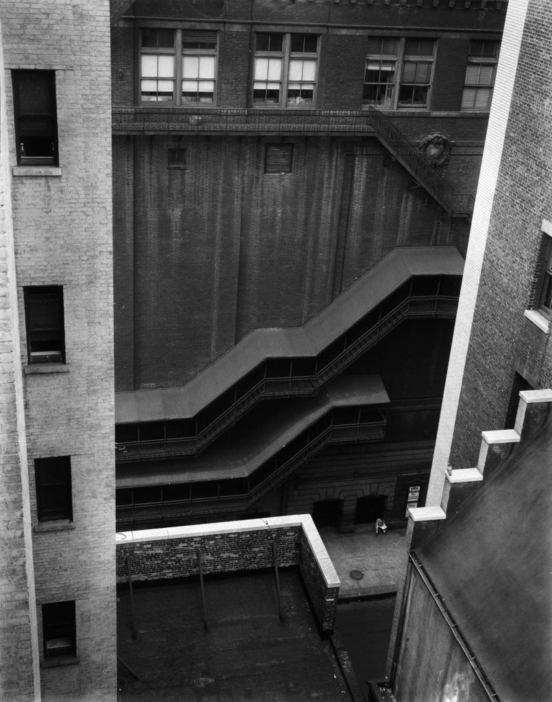 Detail of RKO Palace Theater Exterior, Manhattan, 1944 by Corbis
