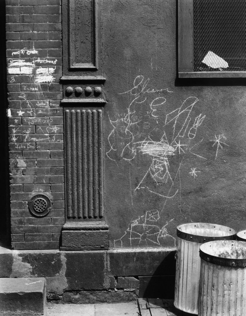 Detail of Graffiti, Manhattan, 1944 by Anonymous