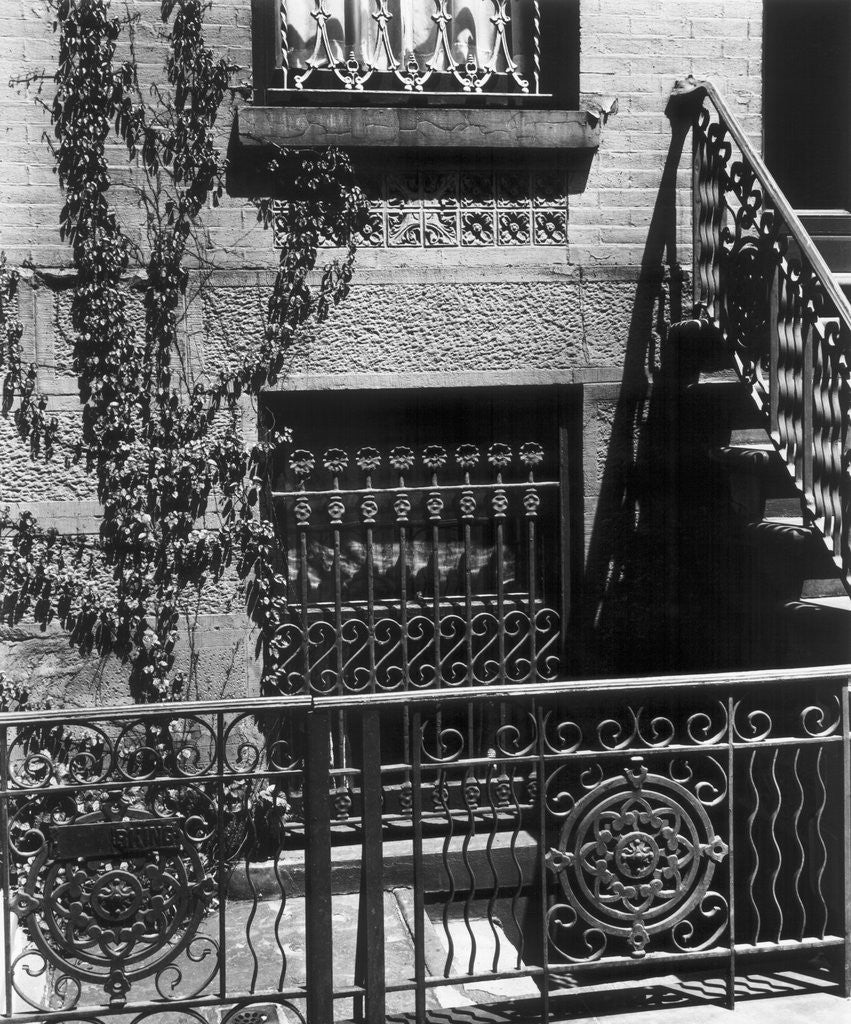 Detail of Brownstone Windows, Manhattan, 1944 by Anonymous