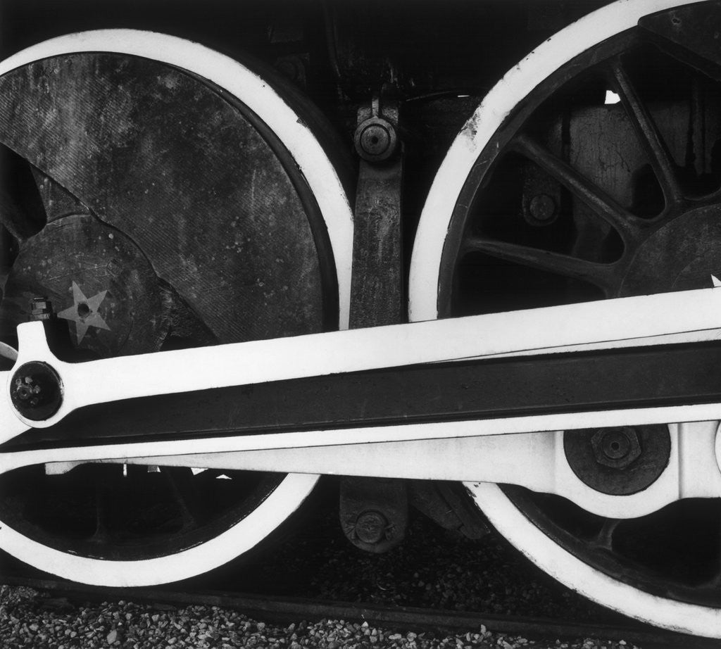 Detail of Train Wheels, 1972 by Anonymous