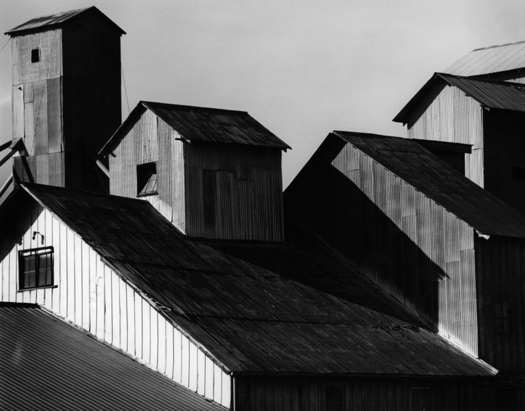 Detail of Corrugated Steel Rooftops by Anonymous