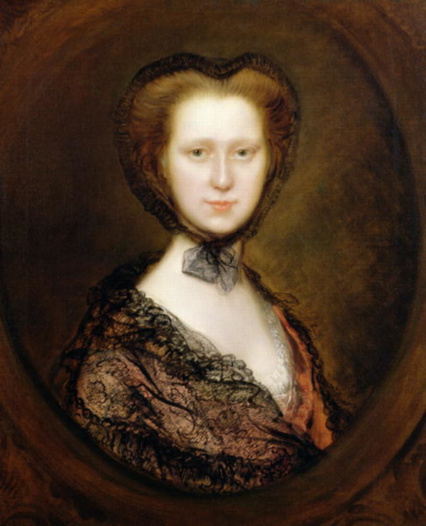 Detail of Lady Lucy Boyle Viscountess Torrington by Thomas Gainsborough