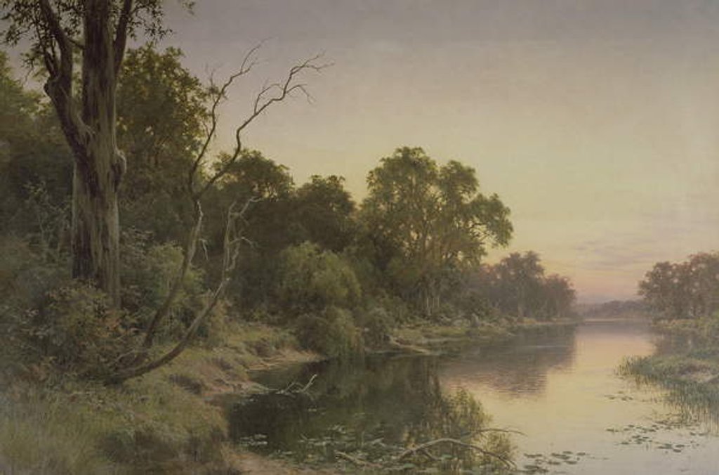 Detail of A Backwater of the River Murray by Henry James Johnstone