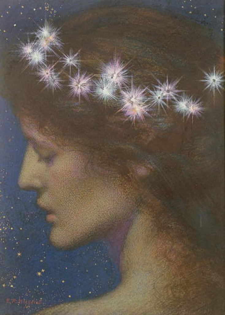 Detail of Night by Edward Robert Hughes